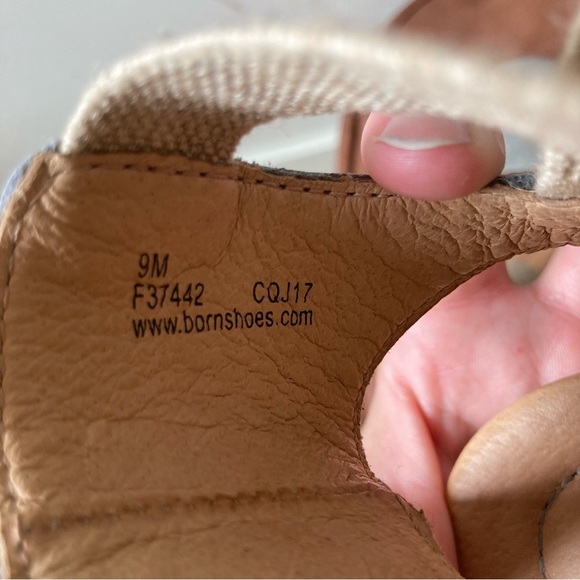 Born | Breck Leather Canvas Gladiator Ballet Sandal - Picture 8 of 10